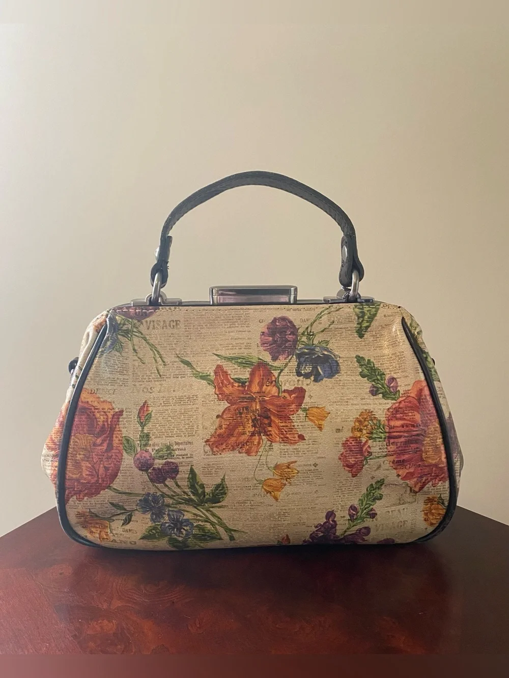 Patricia Nash Gracchi Frame Satchel with Crossbody Strap